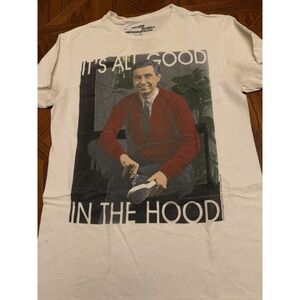 Mr. Rogers' Neighborhood White T-Shirt  Small Short Sleeve